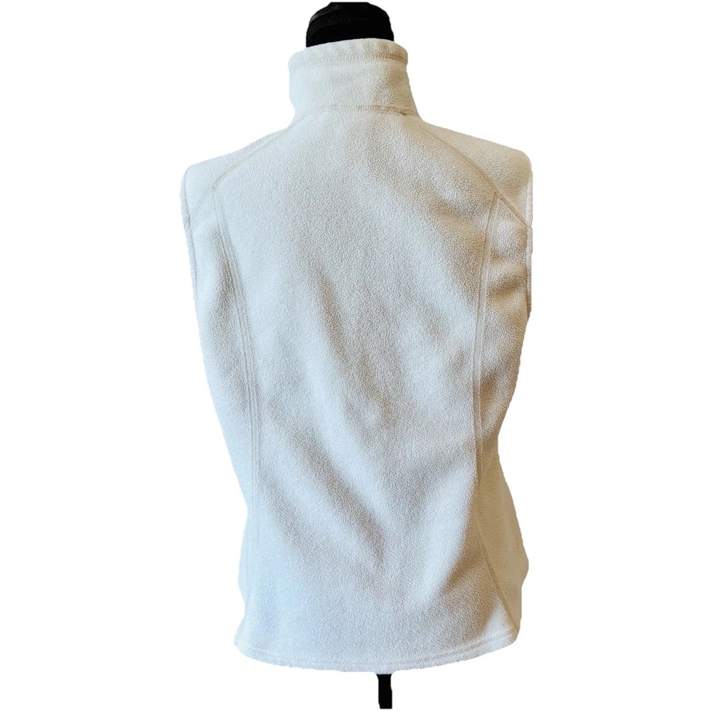 Patagonia Synchilla Fleece Vest Cream Zip Front Soft Warm Outdoor  Size Large - Picture 6 of 11